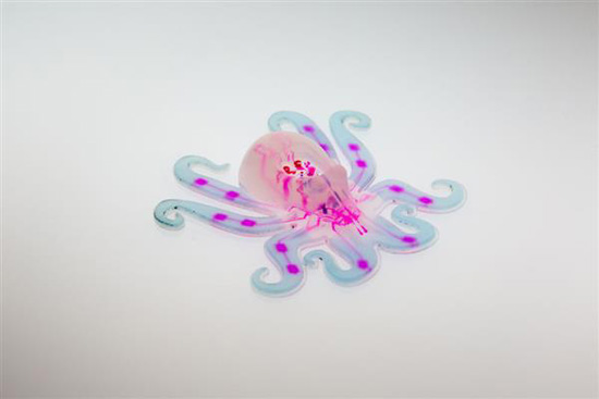 哈佛科學(xué)家3D打印世界首個全自主、軟機(jī)器人